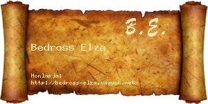 Bedross Elza névjegykártya